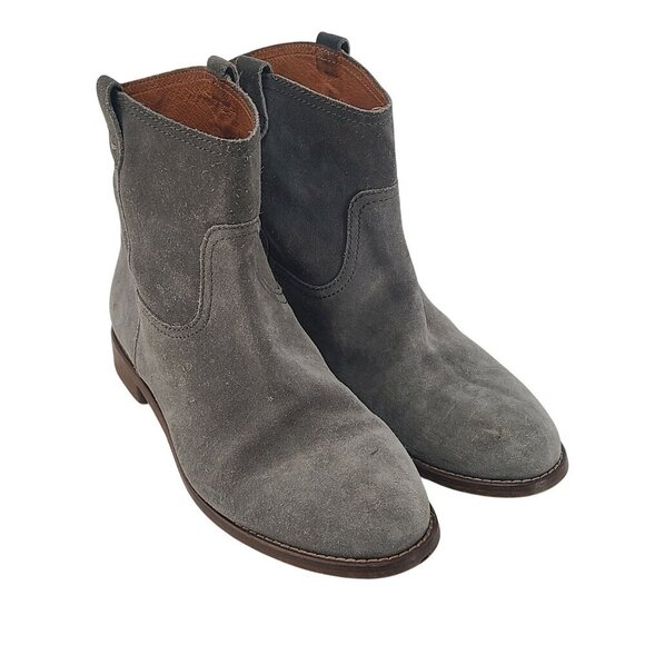 Madewell Shoes - Madewell Women's The Otis Ankle Boots Suede Gray Size 10 Western, Casual boho